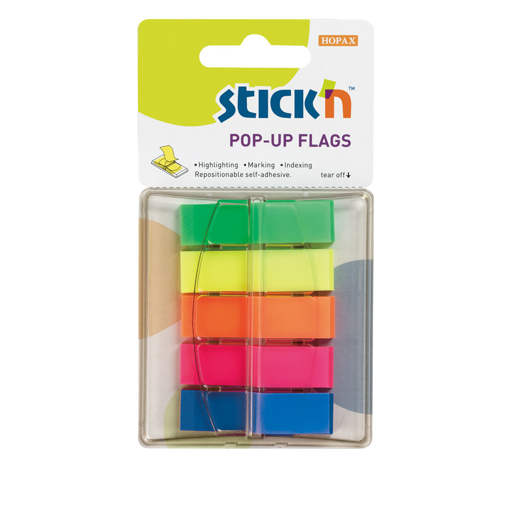 Indeksfaner Stick'N Pop Up 45x12mm 5x40stk