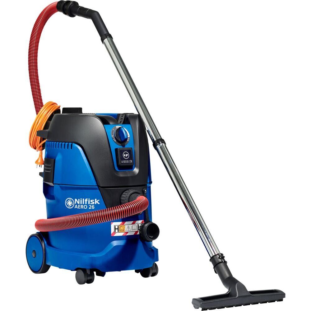 Industristøvsuger Nilfisk AERO 26-2H PC 375x390x530mm blå 1-rums 25 L