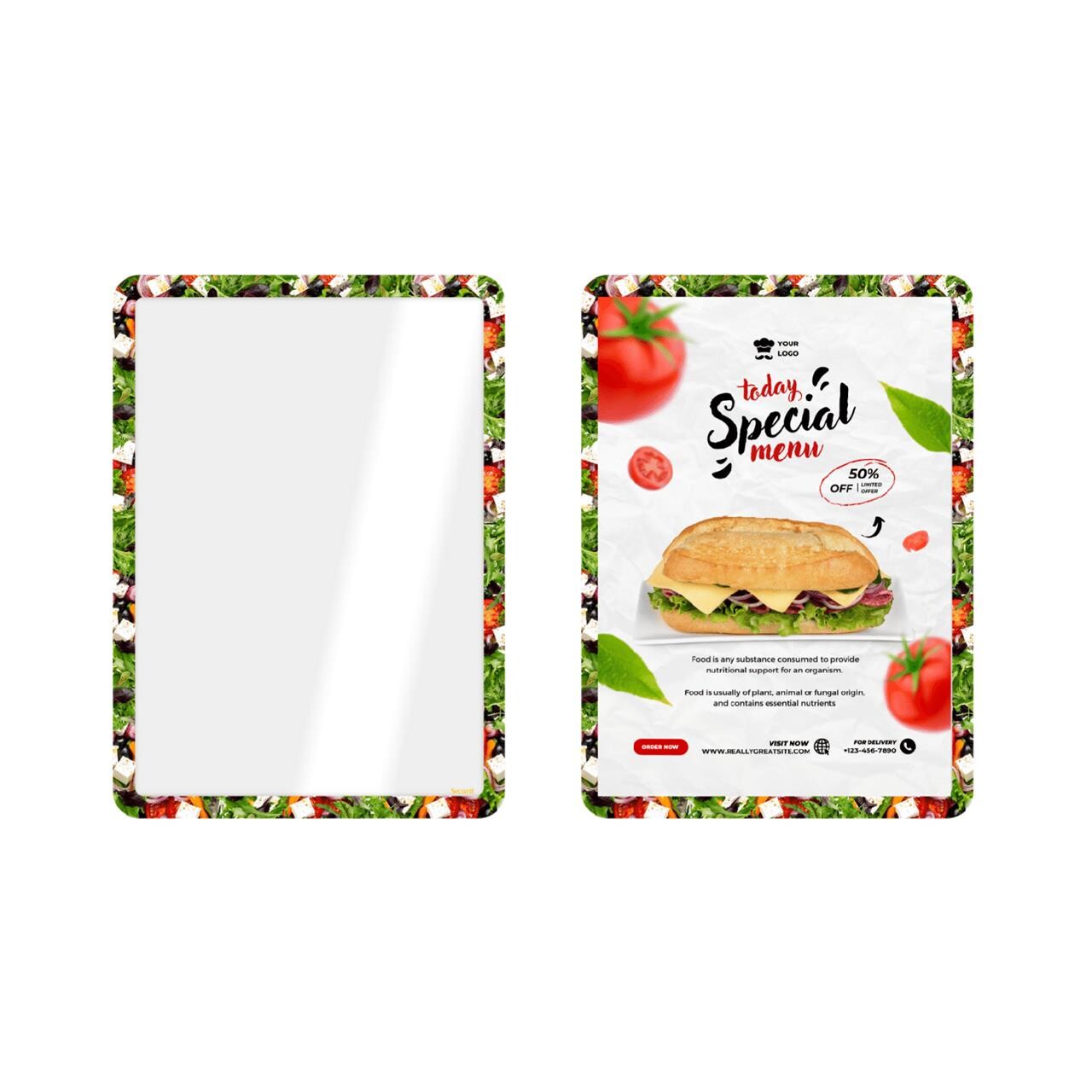 Skifteramme Securit A4 Salad