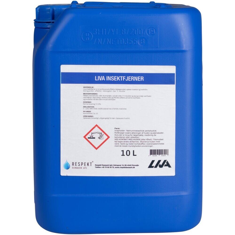 Insektfjerner - Liva PRO med farve uden parfume - 10 l