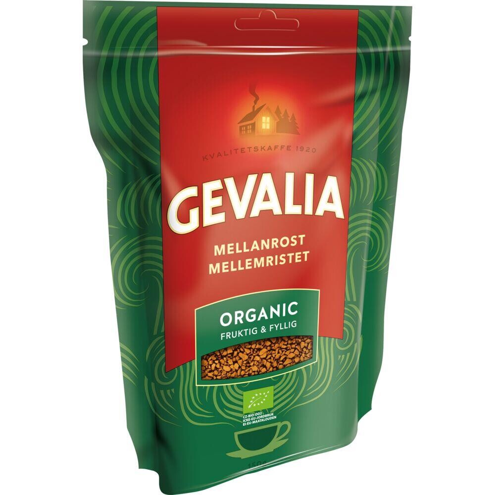 Instant kaffe - Gevalia Økologisk - 150 g - 6 stk
