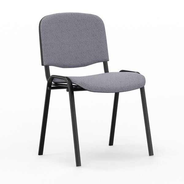 Iso stol, Grå med sorte stoleben