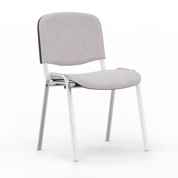 Iso stol, Lys grå med alugrå stoleben