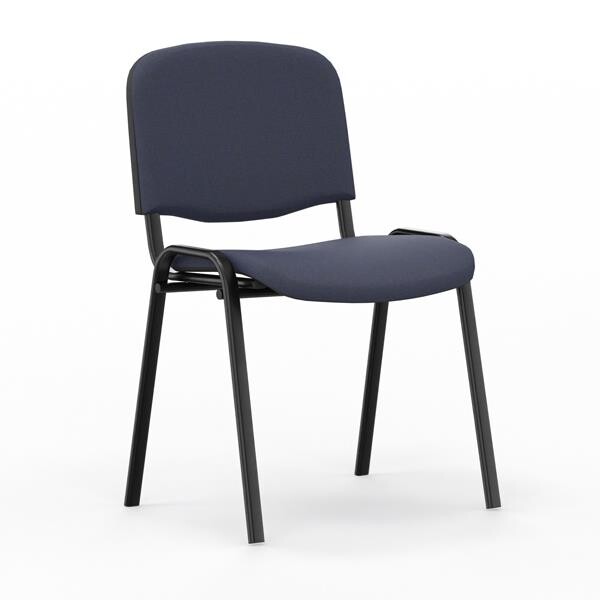 Iso stol, Mørk blå med sorte stoleben