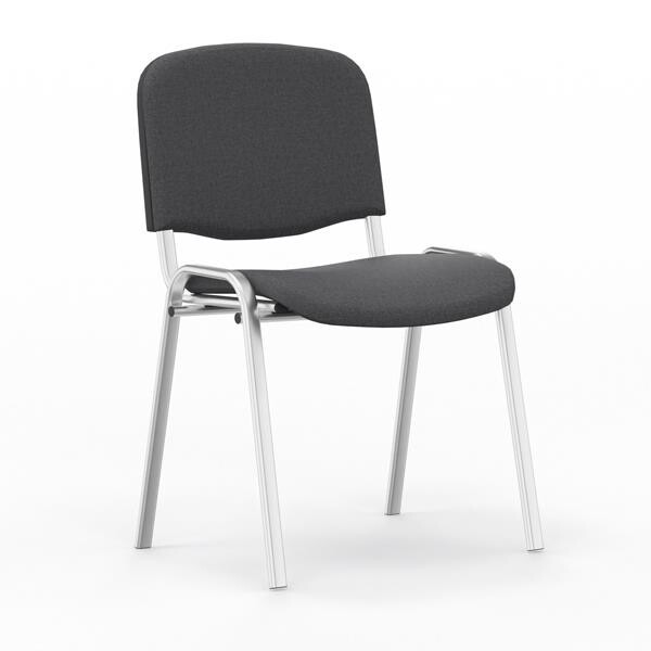 Iso stol, Mørk grå med alugrå stoleben