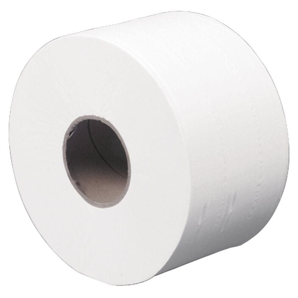 Jumborulle 2-lags hylse 65 mm mini 200 meter hvid | 800 ark - 12 stk