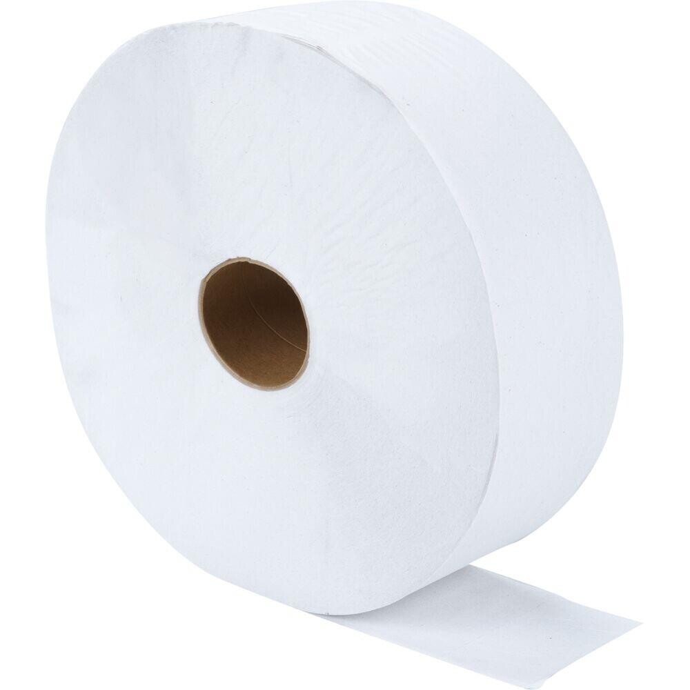 Jumborulle Satino 1-lags perforeret maxi 600 meter natur | 1.620 ark - 6 stk