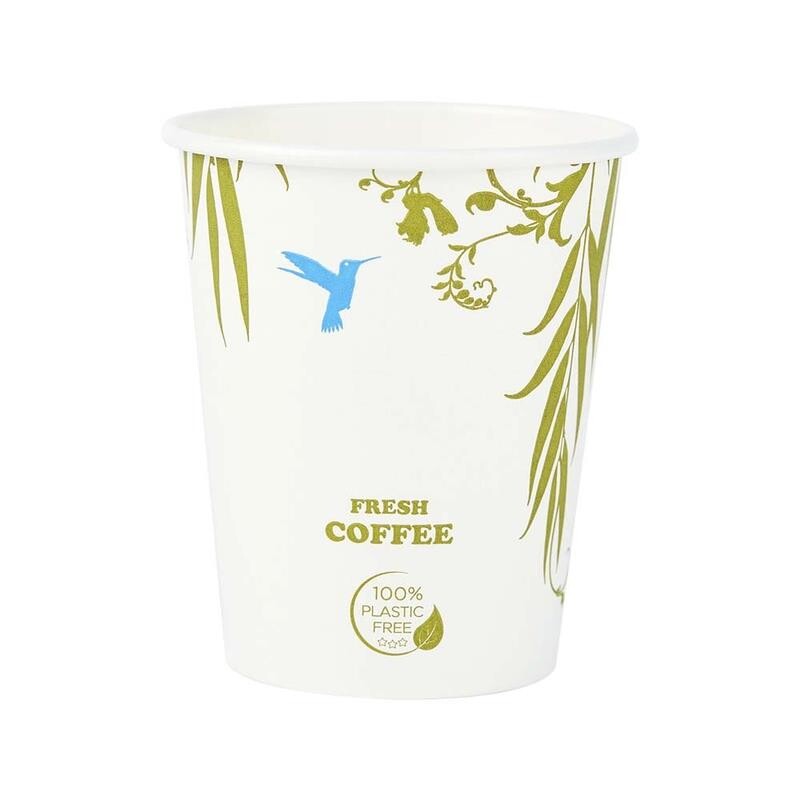 Kaffebæger - 355 ml - plastfri - single wall - 1000 stk