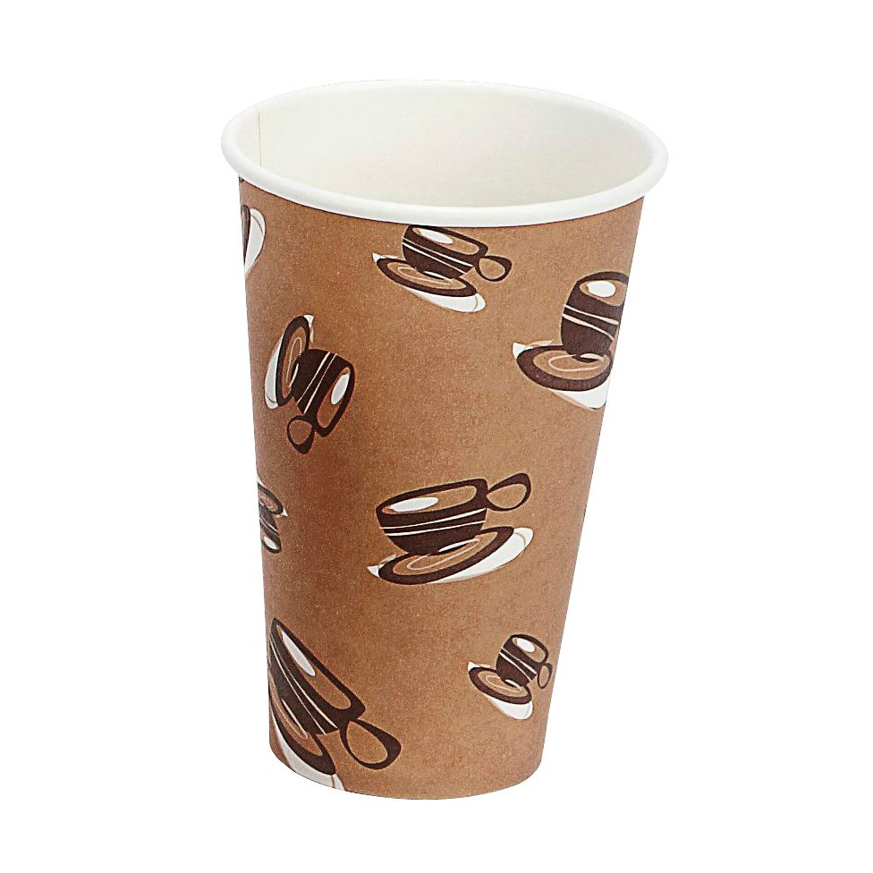 Papkrus Kaffebæger Single Wall 45 cl - 1000 stk