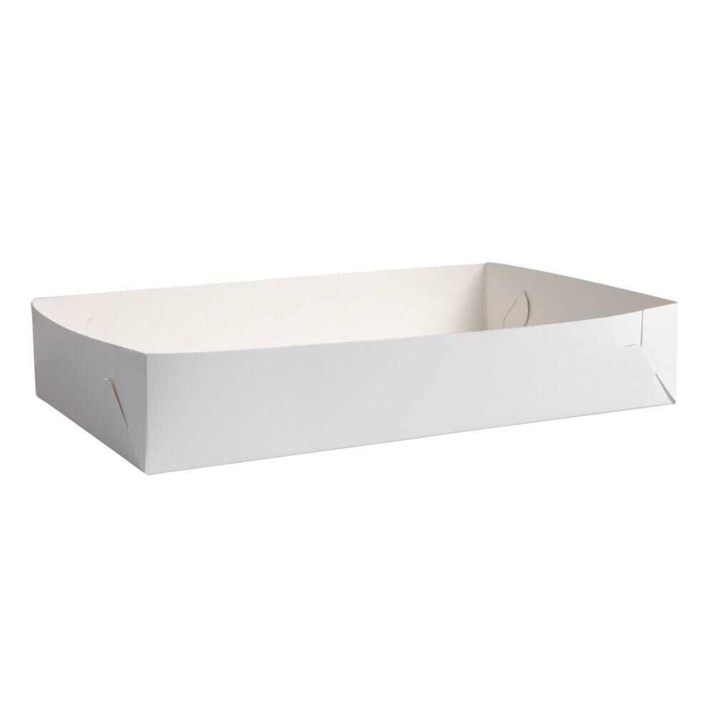 Kageæske hvid falseæskekarton nr. 4 23x38xH7cm 340 g|m2 - 250 stk