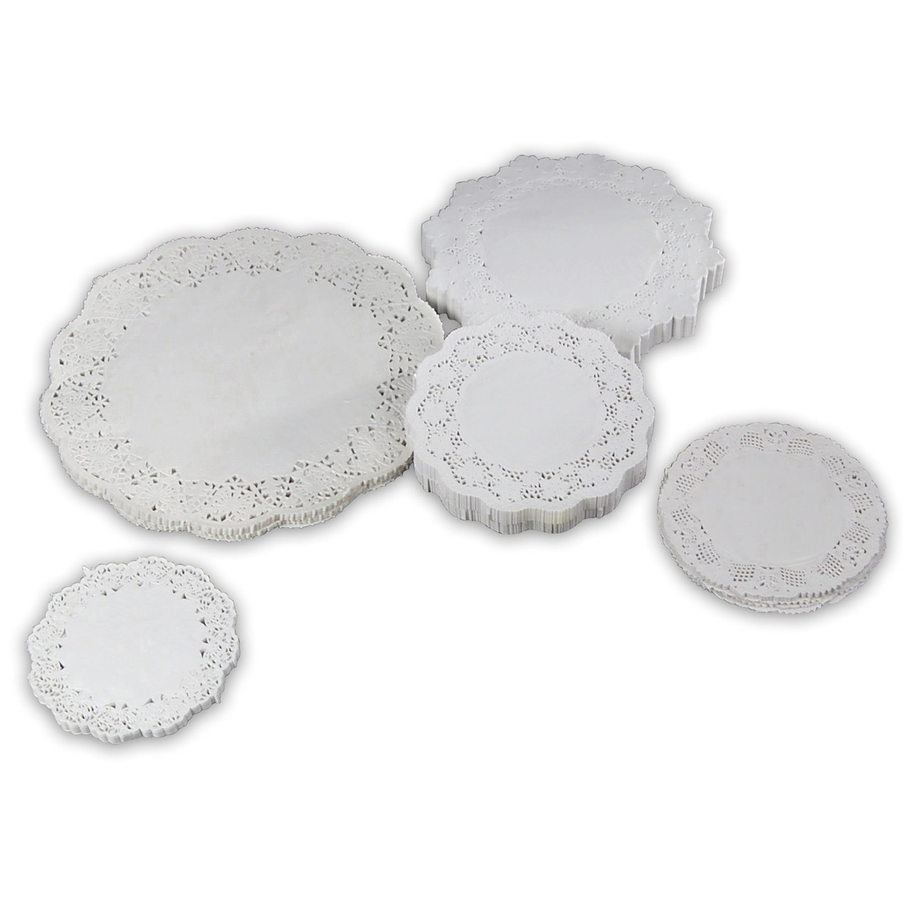 Kagepapir udhugget rund - 24 cm - 500 stk