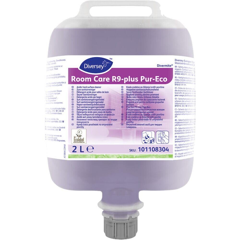 Kalkfjerner - Diversey Room Care R9-plus Pur-Eco - DvM/DQFM - Med farve og parfume - 2 L - 2 stk