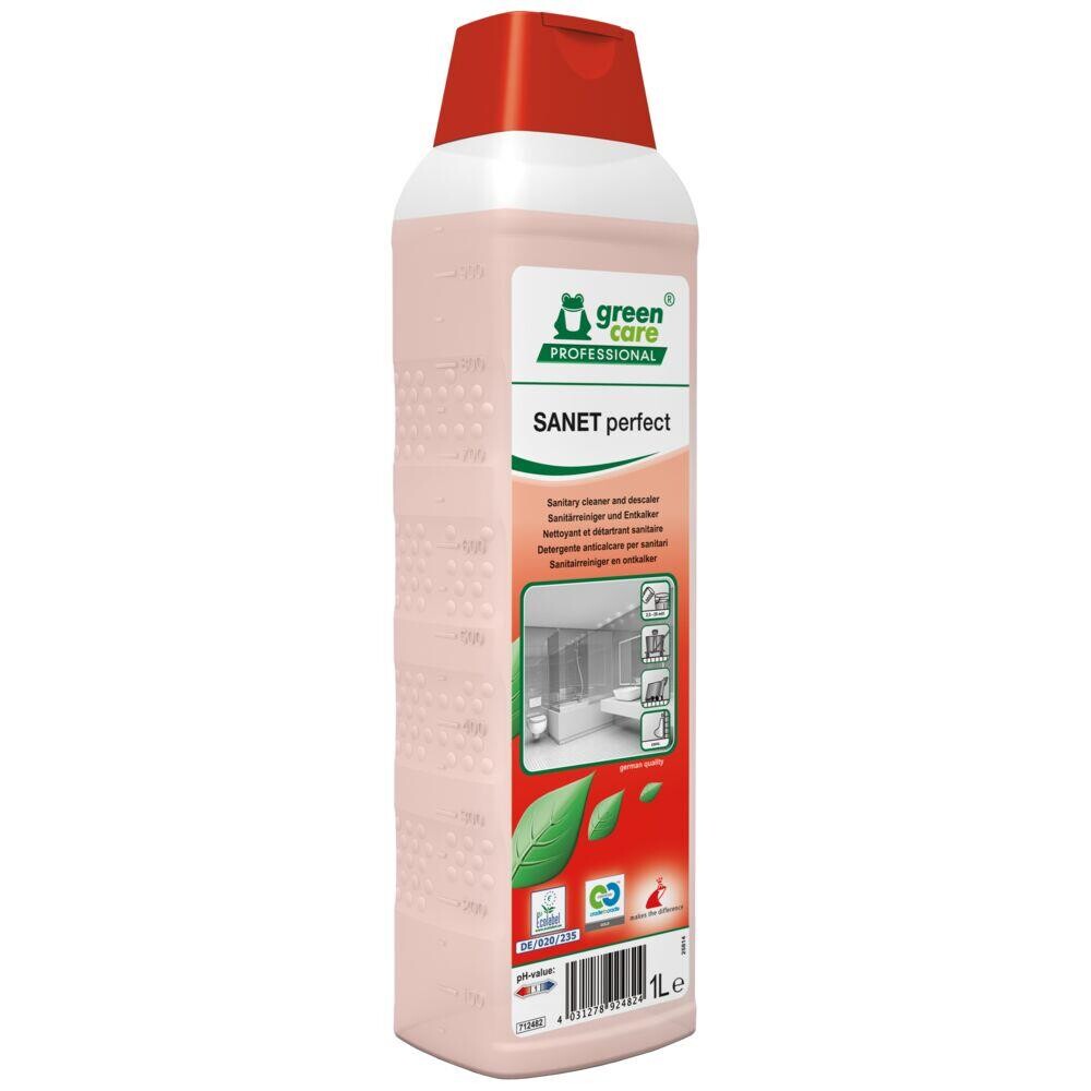 Kalkfjerner - Green Care Professional SANET Perfect - Med farve og parfume - 1 L - 10 stk