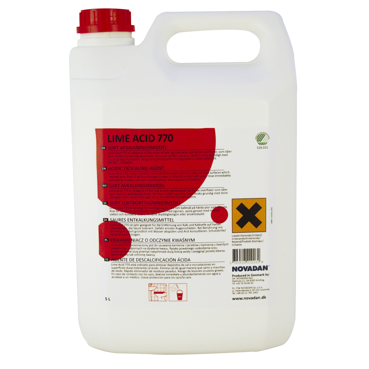 Kalkfjerner - Lime Acid 770 - 5 liter - 3 stk