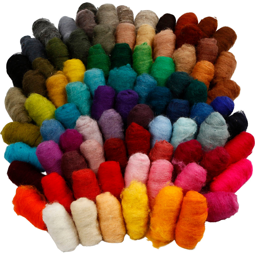 Kartet uld, 86x10g
