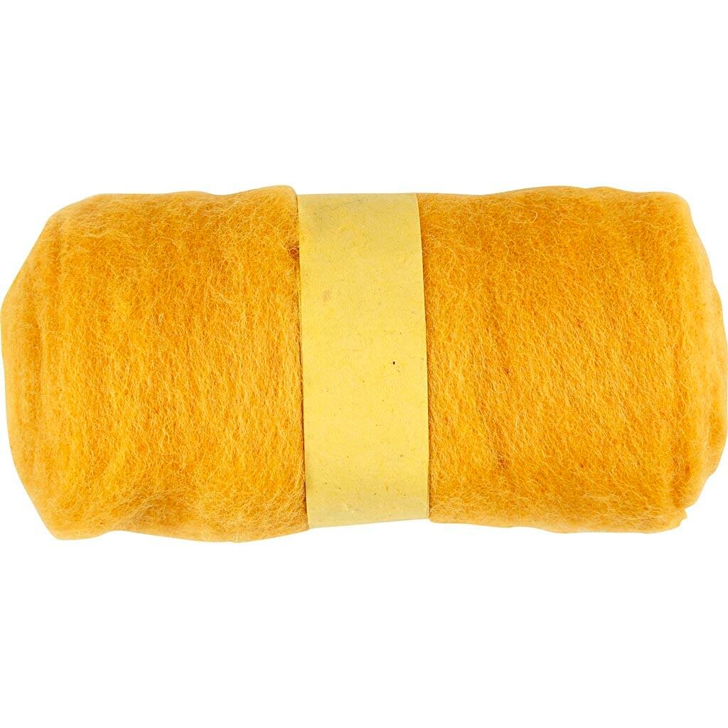 Kartet Uld, gul, 100 g/ 1 bdt.