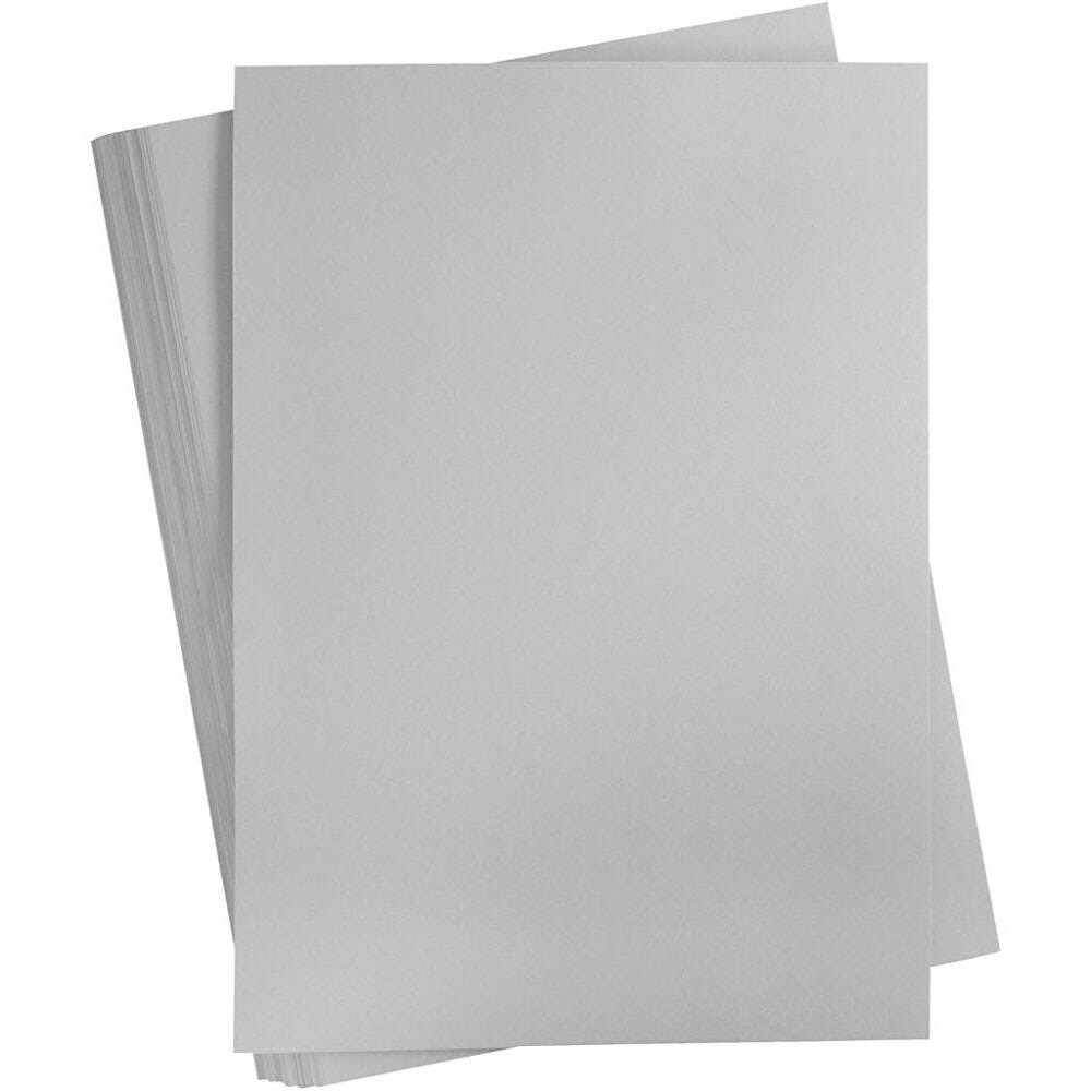 Karton - A2 420x600 mm 180 g stålgrå 100 ark
