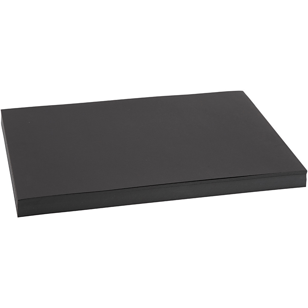 Karton - A3 - Sort - 200 g - 100 ark