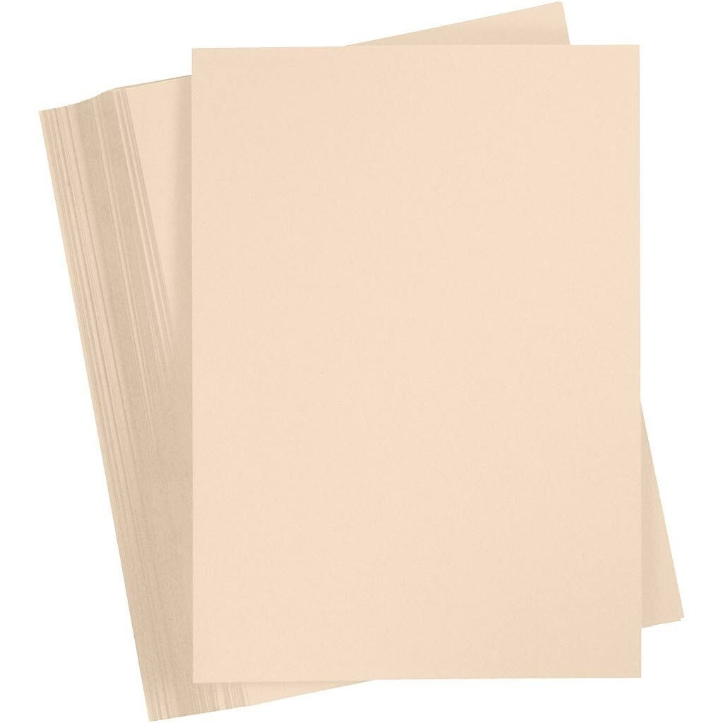 Karton - A4 180g - Sand - 100 ark