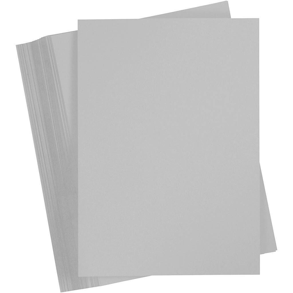 Karton, A4 210x297 mm, 180 g, stålgrå, 100ark