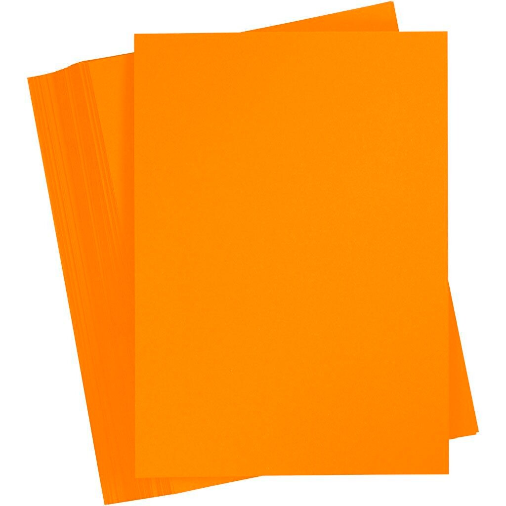 Karton A5 180 g orange 100 ark