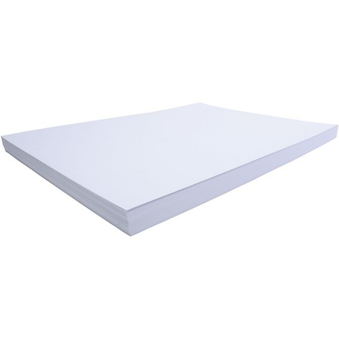 Karton - Snehvid - 50x70 cm - 270 g - 100 ark