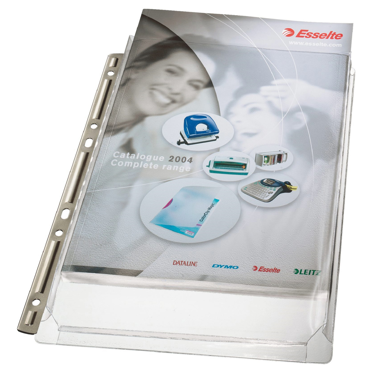 Plastiklomme – Leitz – A4 – 170 my – Metalskinne – 3 st