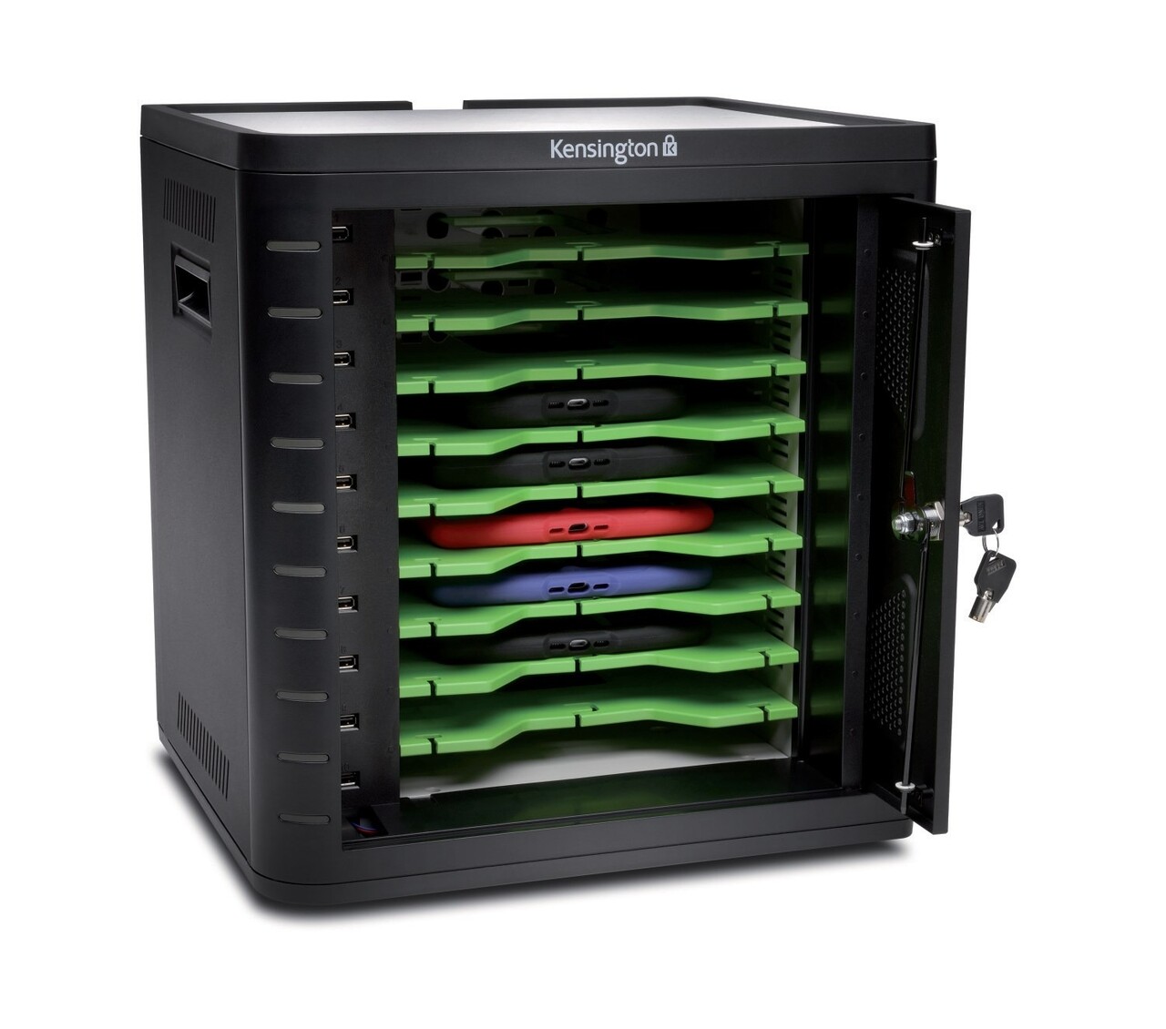 Kensington Charge & Sync Cabinet Universal Tablet, Black