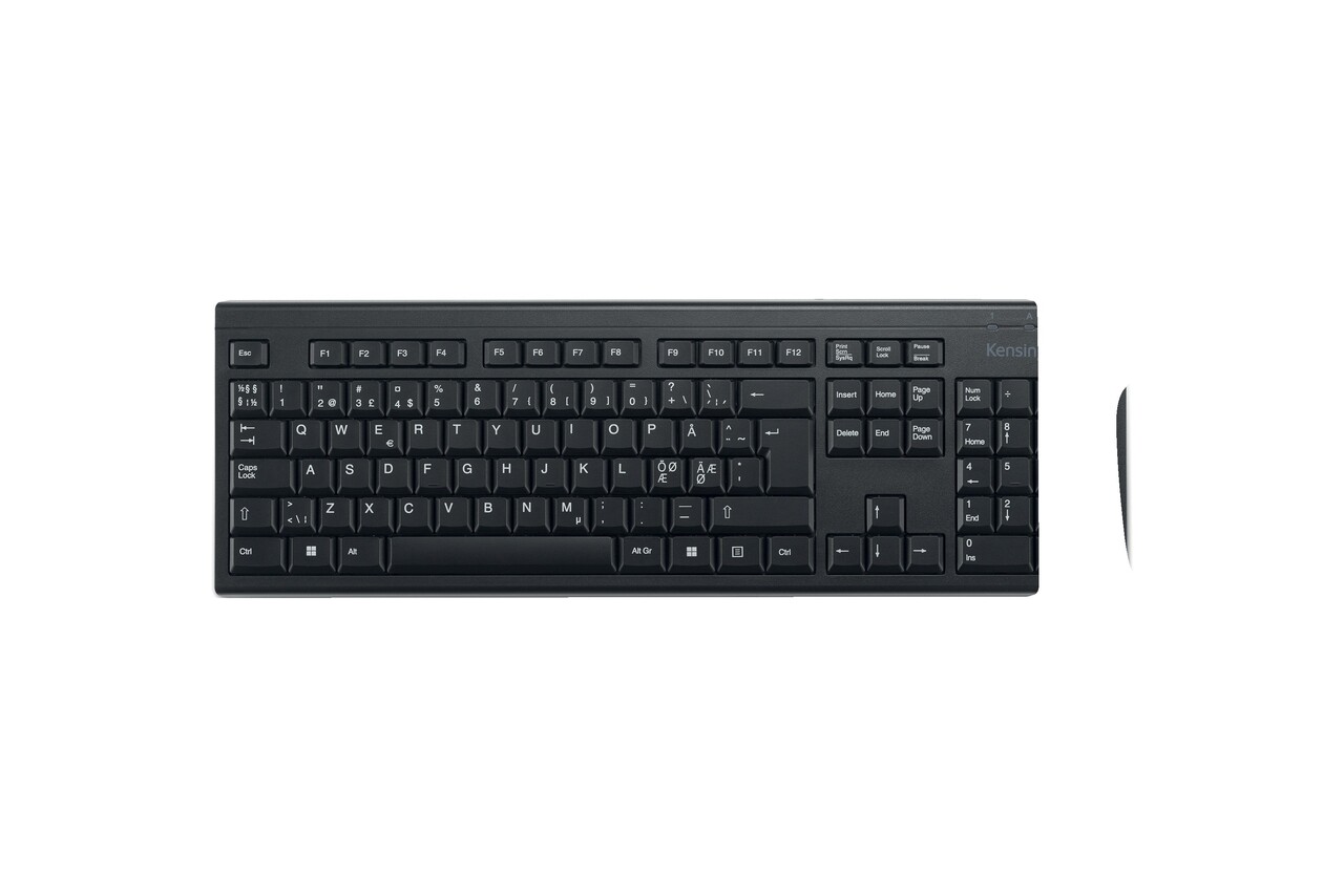 Tastatur - Kensington EQ KB150S Trådløs - Sort - Fuld størrelse - Windows/macOS