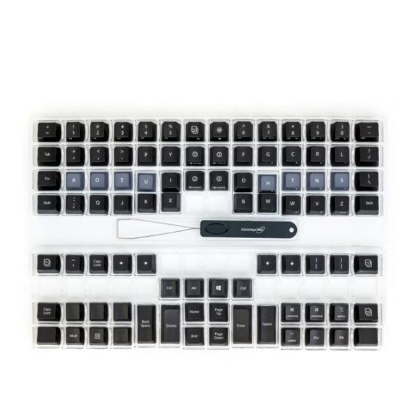 Kinesis Dvorak keycap sæt. 92 keycaps