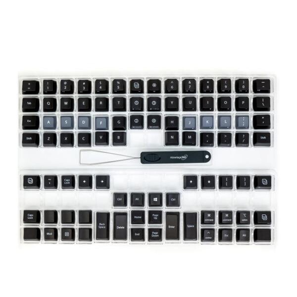 Kinesis QWERTY keycap sæt. 92 keycaps
