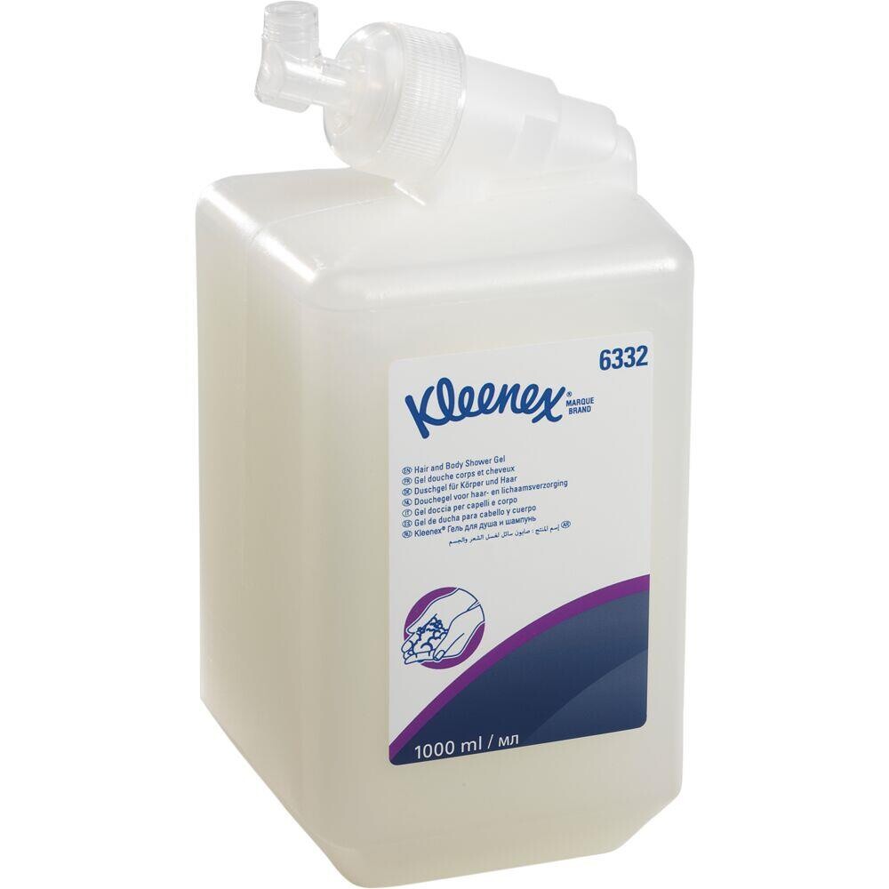Kleenex hår & body shampoo | 1000 ml - 6 stk