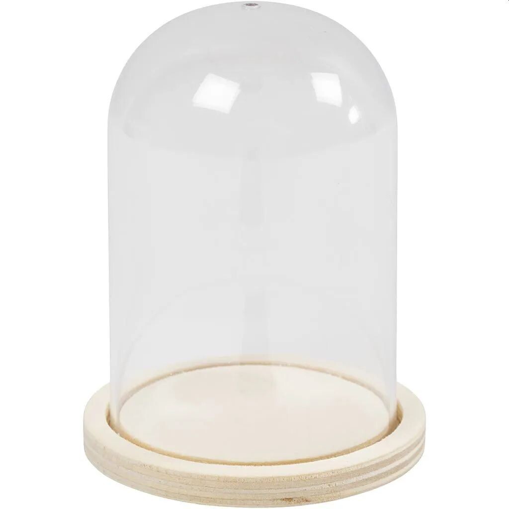 Klokke på træfod H: 9,5 cm diam. 6 cm hulstr. 3 mm - 1 stk