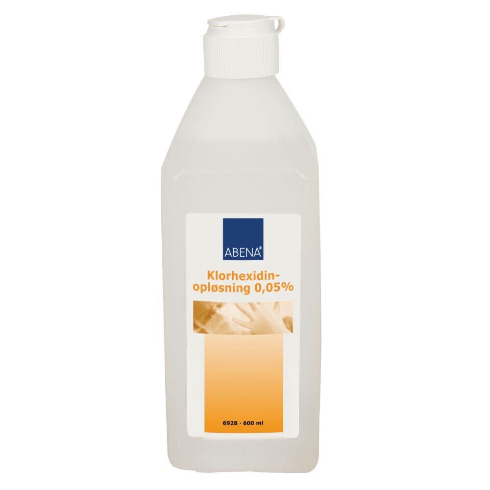 Klorhexidinopløsning, Abena, 0,05% klorhexidin, 600 ml, - 10 stk