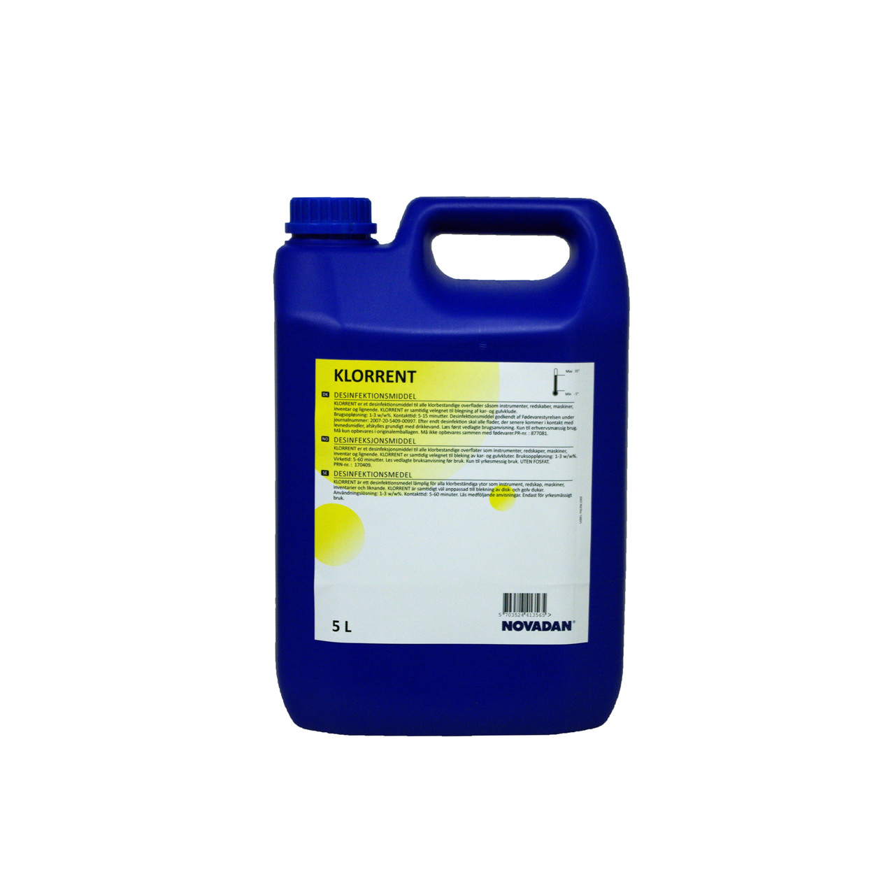 Desinfektionsmiddel - Novadan Klorrent - 5 liter
