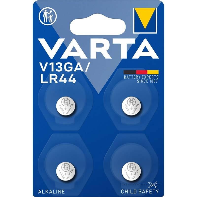 Knapcellebatteri, Varta, V13GA pakke a 4 stk