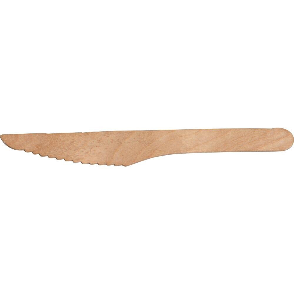 Kniv, Abena Gastro, 16,5cm, brun, birketræ|voks, komposterbar - 2000 stk