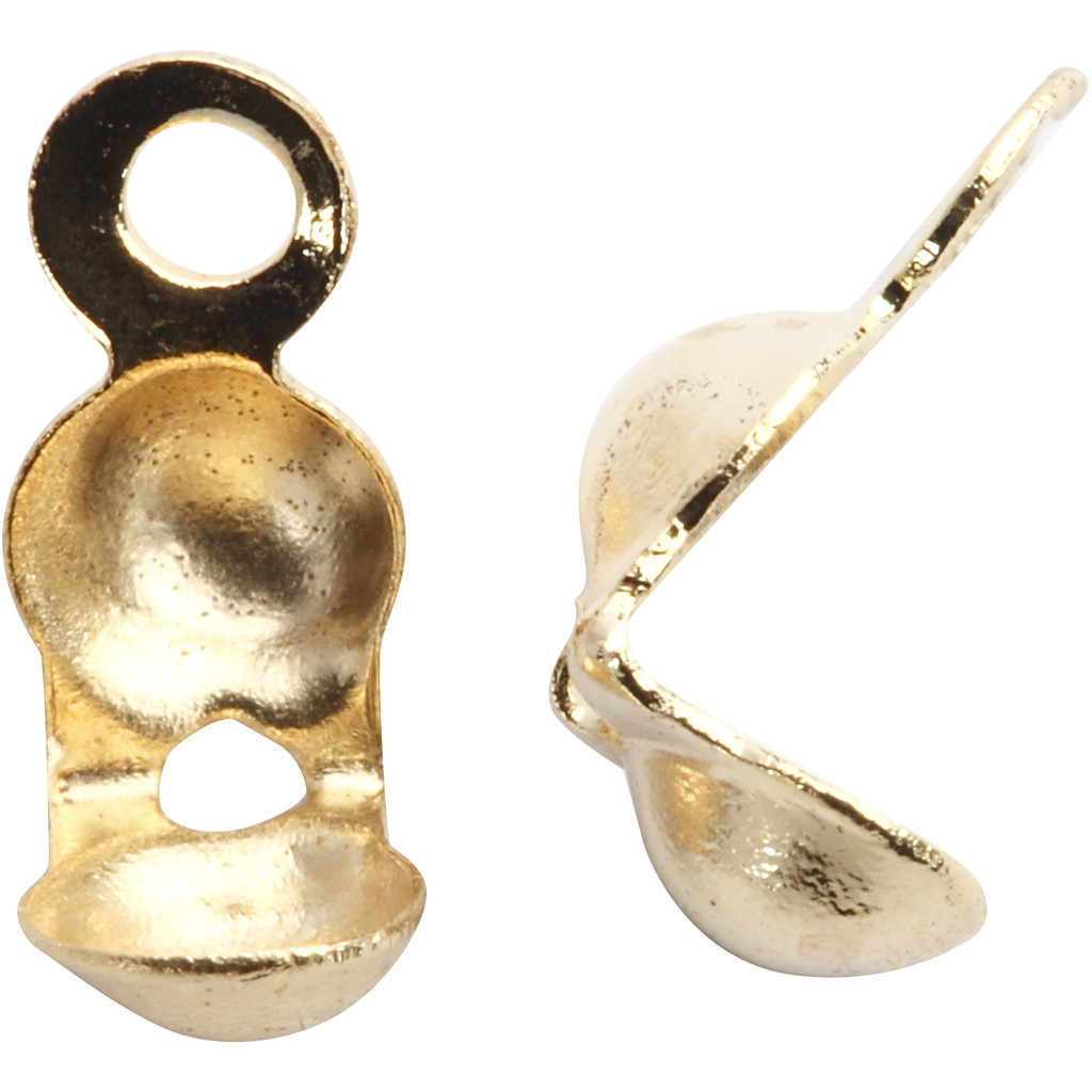 Knudeskjulere med øje, diam. 3 mm, L: 8 mm, forgyldt, 20stk.