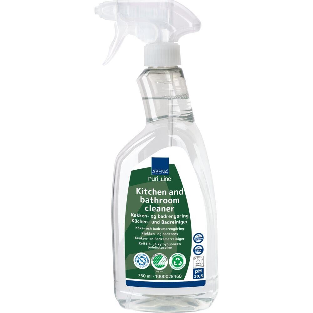 Køkken- og sanitetsrengøring - ABENA Puri-Line 750 ml - uden farve og parfume - 8 stk