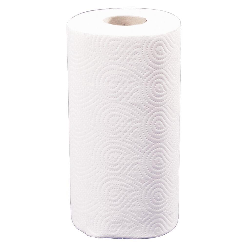 Køkkenrulle - neutral 2-lags 17,85m x 22cm Ø10,5cm hvid blandingsfibre - 28 stk
