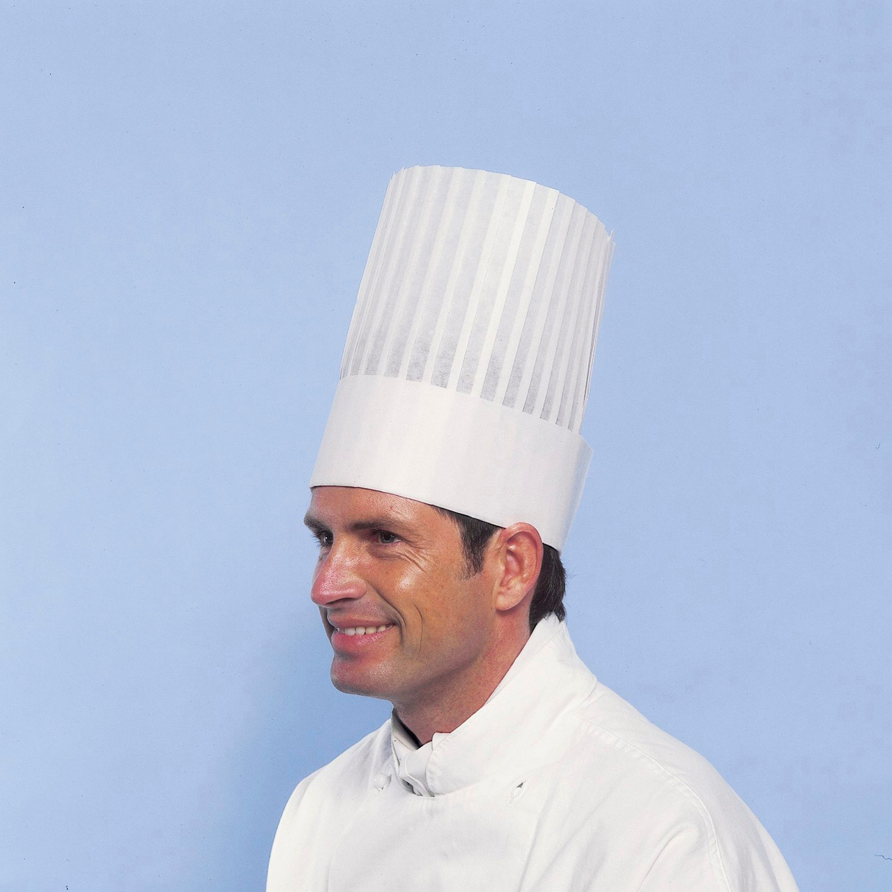 Kokkehue - Le Grand Chef - Ekstra høj - Hvid - 10 stk