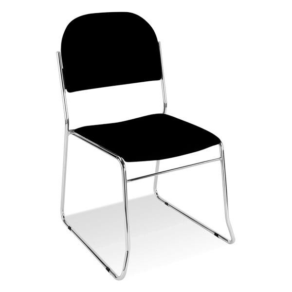 Konferencestol – Vesta – Sort/Krom