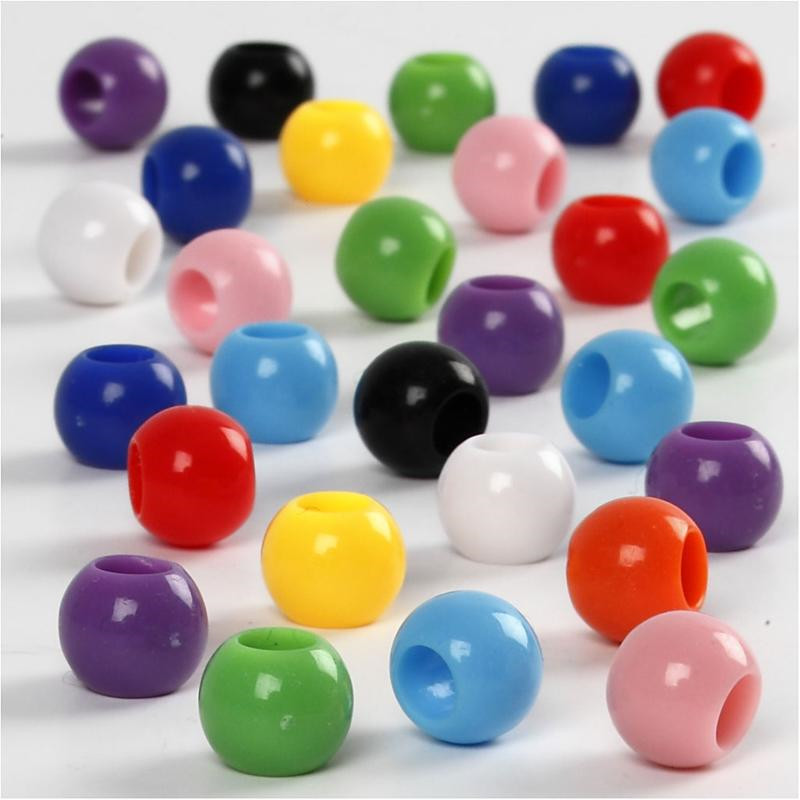 Kongoperler, dia. 8 mm, hulstr. 4 mm, 70 g, 125ml