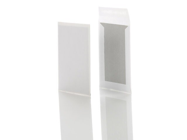 Konvolutter C4 med papbagside hvid 229x324mm - 125 stk