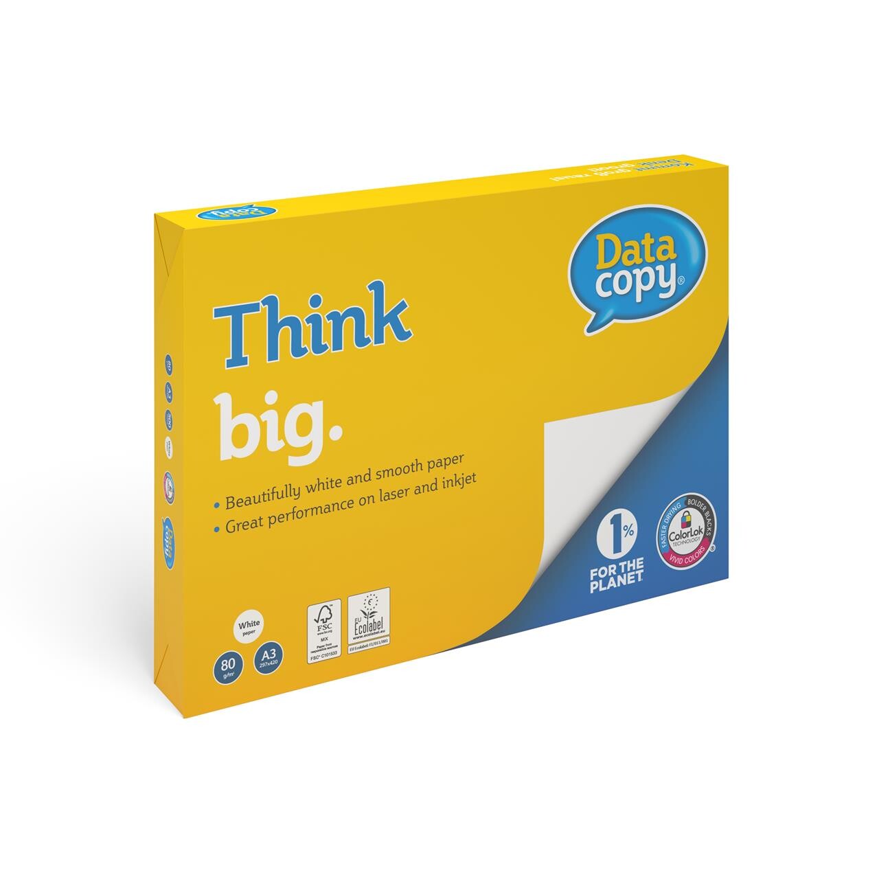 Printerpapir Data Copy 80g A3 500ark|pak