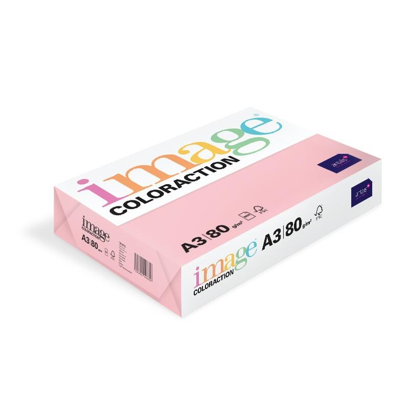 Farvet papir Image Coloraction A3 80g Flamingo Tropic OPI74 500ark