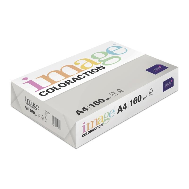 Kopipapir Image Coloraction A4 160g Iceland Mid Grey 250ark/pkt