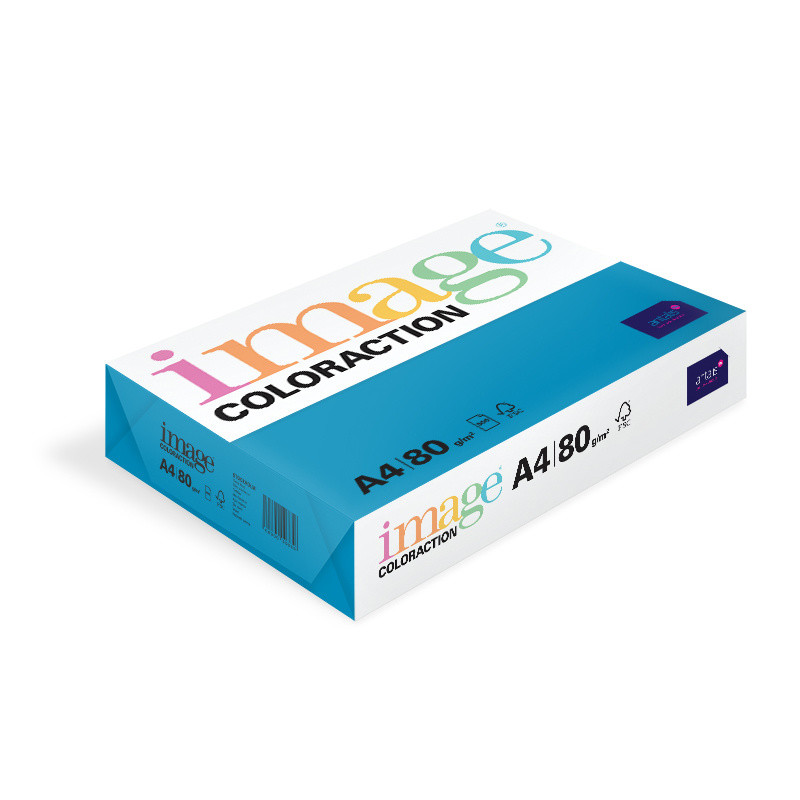 Farvet papir Image Coloraction A4 80g Dark Blue Stockholm DB49 500ark