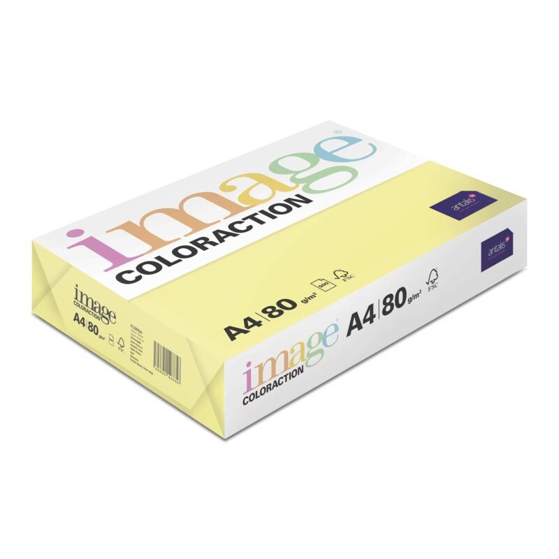 Kopipapir Image Coloraction A4 80g Florida Lemon Yellow 500ark/pkt