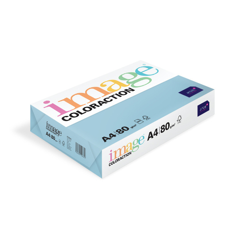 Printer papir Image Coloraction A4 80g Iceblue - 500 ark